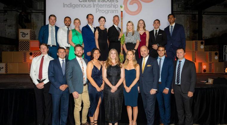 GPT's CareerTrackers interns and mentors at this year's CareerTrackers Gala Ball in Sydney